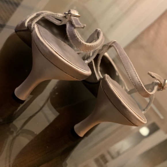 🆕🔥PORTIA Pumps Crystal Cutout Silver Satin Sz 7 - Picture 3 of 6